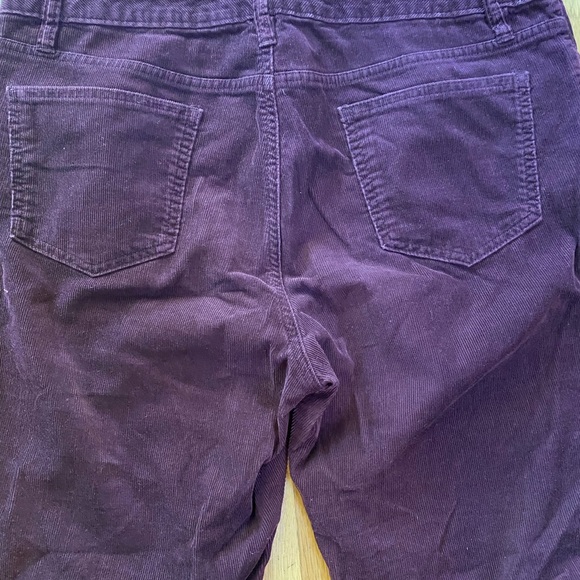 Lands End Burgundy Corduroy Pants - Picture 5 of 9